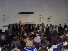 A nagyberegi diákok előadása a Torockó téri templomban