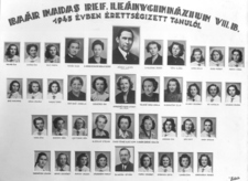 43b – az 1943-ban érettségizett B osztály