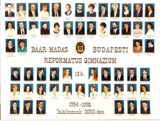 98b – az 1998-ban érettségizett B osztály