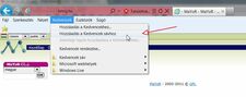 Könnyebb elérés: könyvjelzőbe (Internet Explorer, 1. lépés)