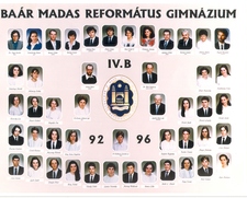 96b – az 1996-ban érettségizett B osztály